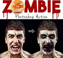 极品PS动作－僵尸特效：Zombie Photoshop Action